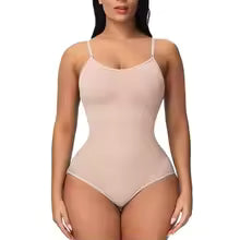 Seamless Tummy Control Shaping Bodysuit - Nude