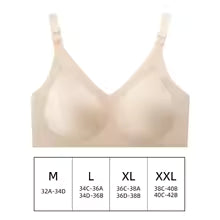Seamless Jelly Comfort Bra – Wireless Soft Support - Nude