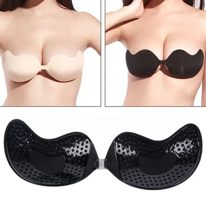 Invisible Push-Up Adhesive Bra – Backless & Strapless