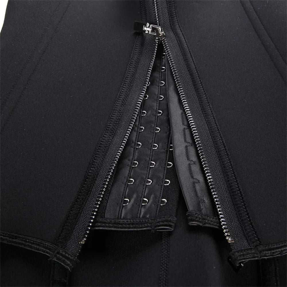 Zip-Up Waist Trainer Tank Top – Tummy Control