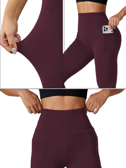 High-Waisted Tummy Control Leggings with Pockets