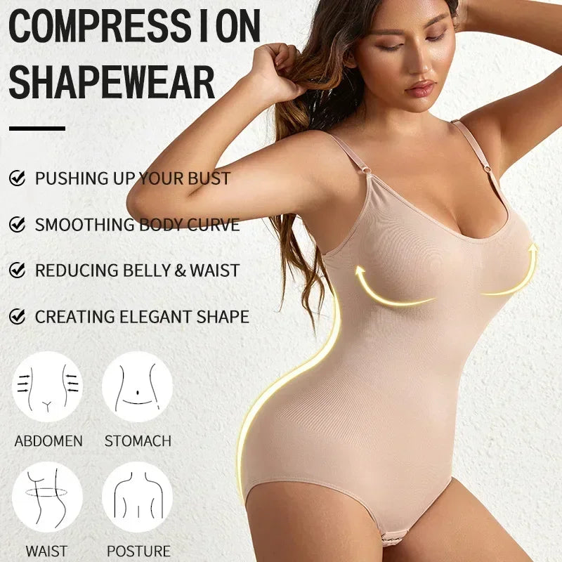 Seamless Tummy Control Shaping Bodysuit